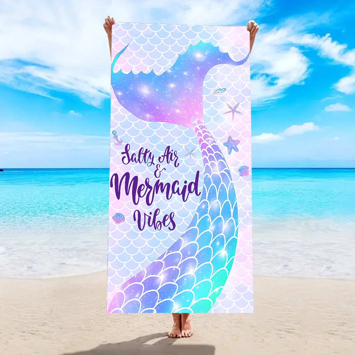 Serviette de bain de plage Microfibre à séchage rapide Velvet double face