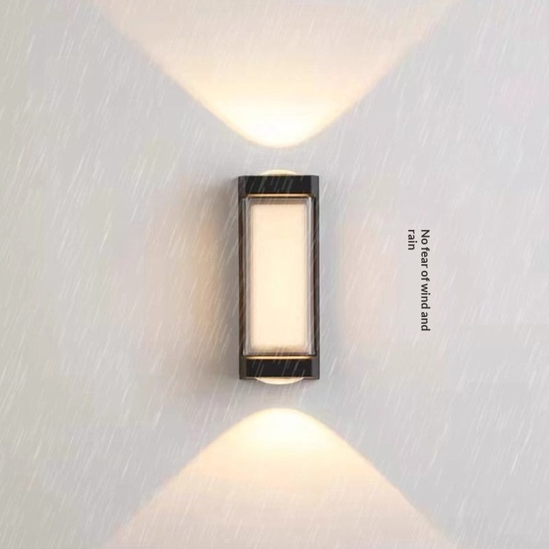 Lampe murale extérieure double tête étanche pour les jardins et les patios