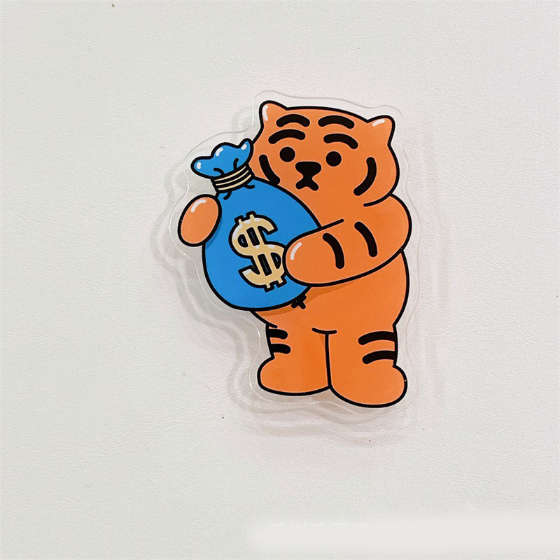 Support de téléphone portable portable Tiger cartoon mignon