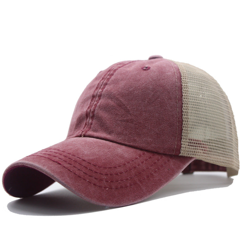 Hommes PrintempsSummer Thin Respirant Mesh Casquette de baseball