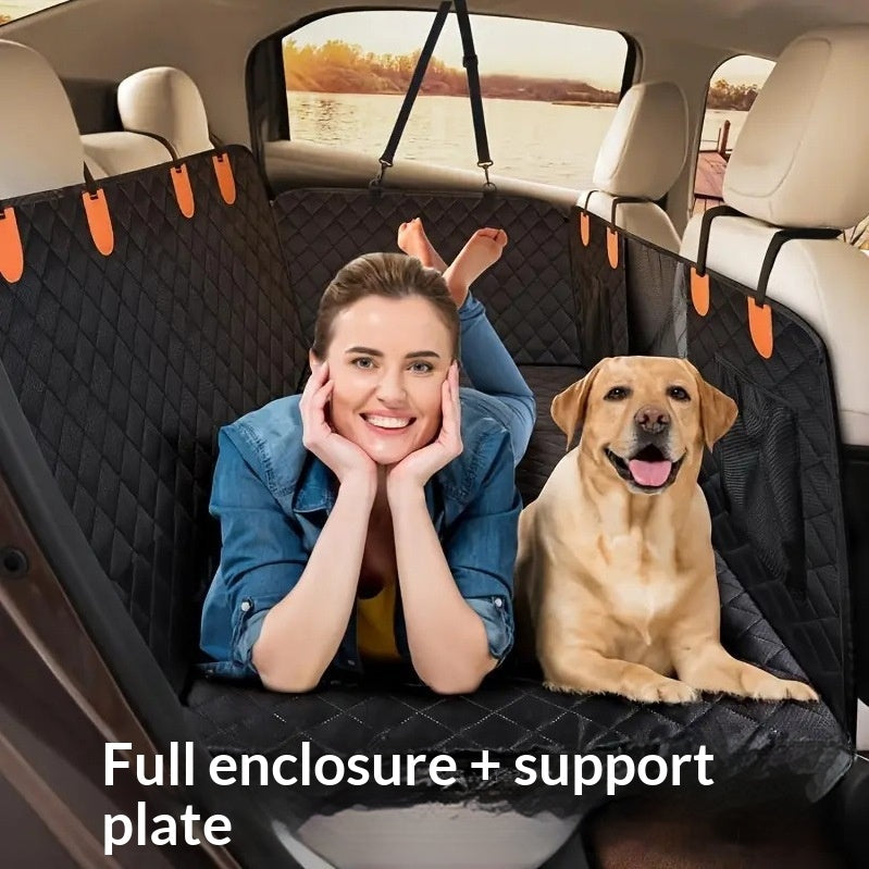 Couverture de siège de voiture prolongée avec un tapis pour animaux de compagnie pour véhicules