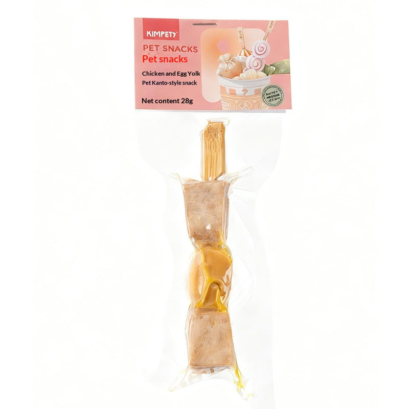 Animaux de compagnie traite les brochettes séchées de viande Oden Sticks