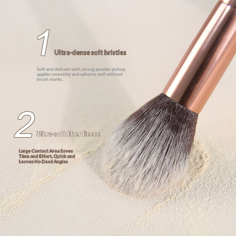 Soft Portable Maquillage Double Tête Cuivre-Hair Brosse Highlight