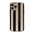 Boîtier de téléphone à rayures simple Silicone