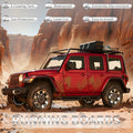 Planches de course Nerf Barres marches latérales pour 07-18 Jeep Wrangler JK Unlimited 4 Door