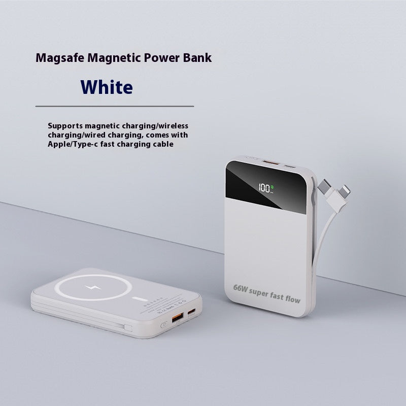 Magsafe Magnetic Wireless avec câble 66W Super Fast Charge Power Bank