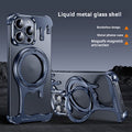 Nu sans cadre liquide Feel Phone Case Support magnétique