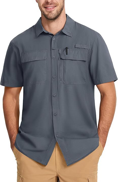Solid-color Outdoor Quick-sèchement Respirant Chemise légère