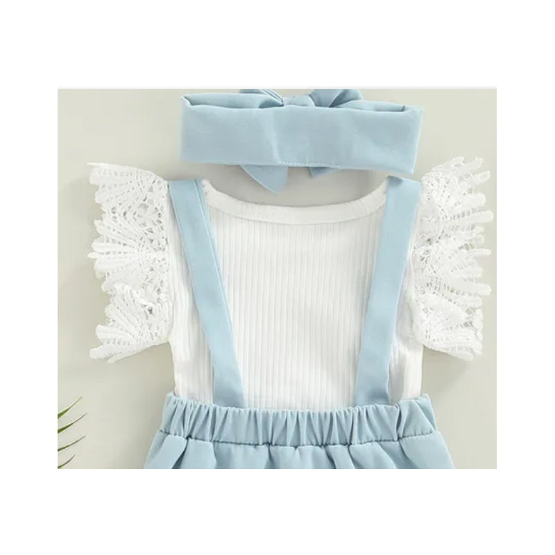 3Pcs Bébé Fille Outfits