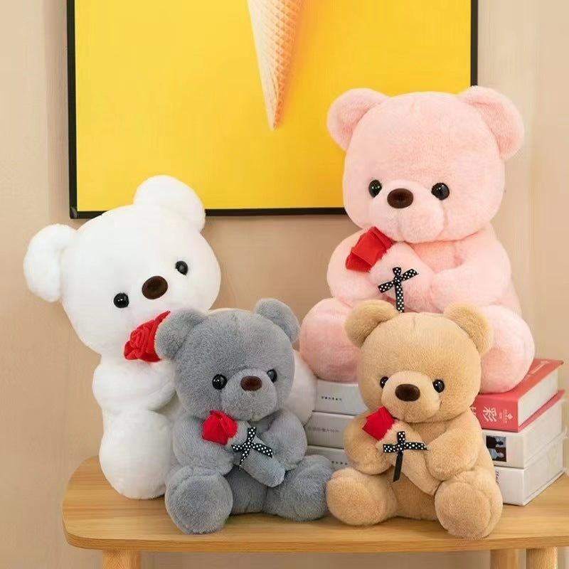 Mignon Rose Petit ours Poupée Huggy Bear Poupée Jouet en peluche pour femmes