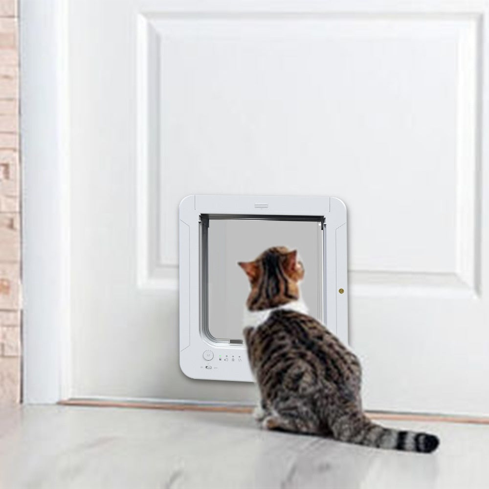 Smart RFID Pet Door avec entrée et sortie contrôlables pour chiens et chats.