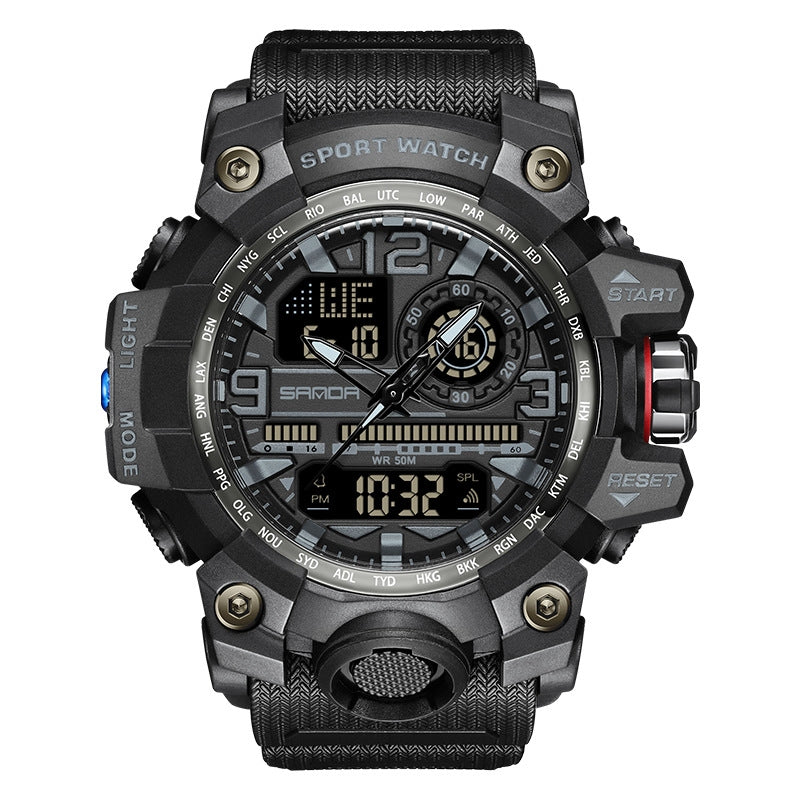 Tendance Multi-fonctionnel Sports Lumineux montre étudiante en plein air