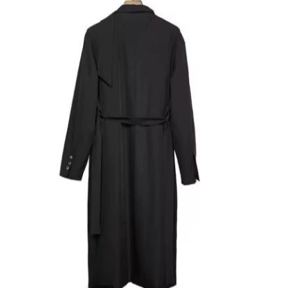 Manteau de longue taille pour hommes de style japonais irrégulier