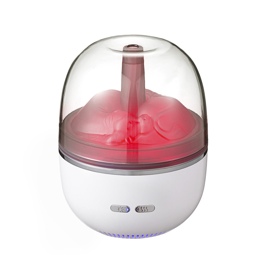 Huile essentielle de l'humidificateur de l'air Aromathérapie ultrasonore Atomiseur coloré lumière lourde brouillard Vol
