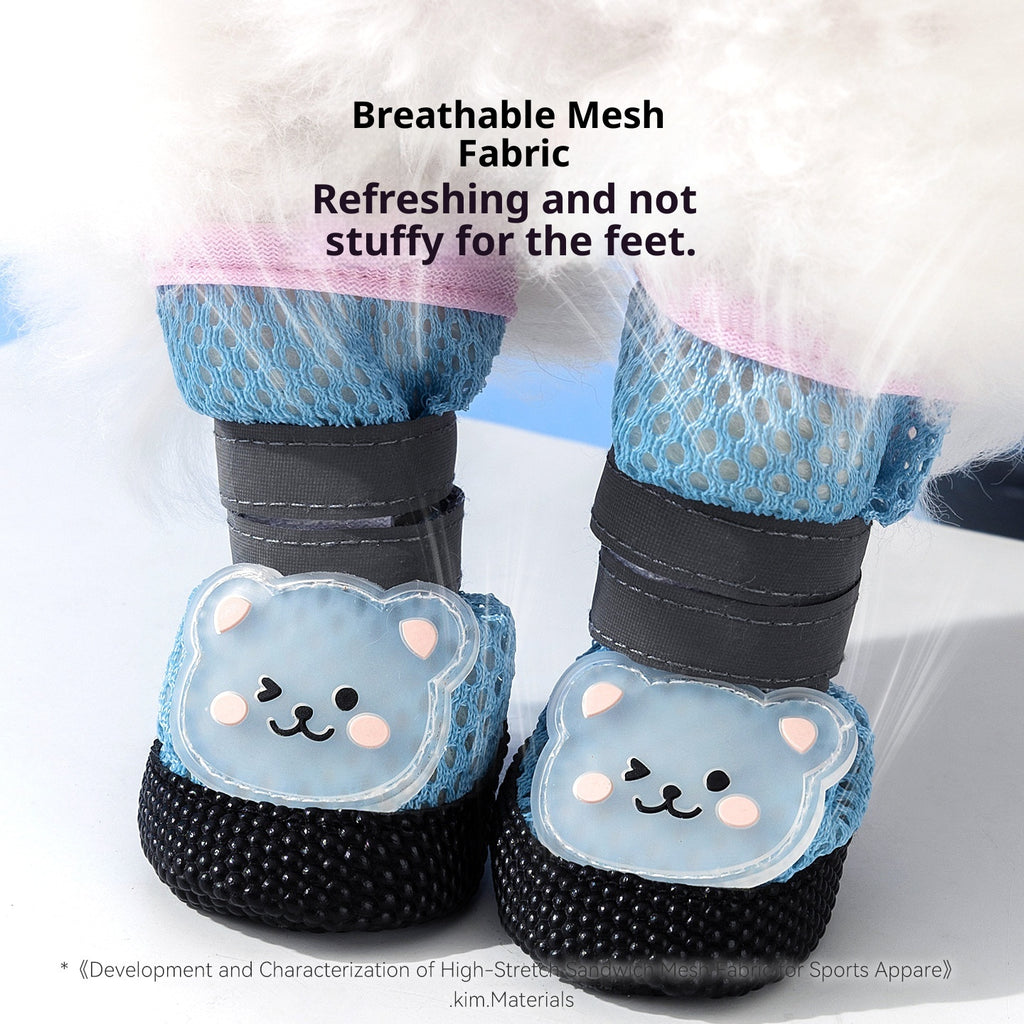 Chaussures de chien Été Respirant Mesh Chaussures Non-dérapant et résistant à l'usure