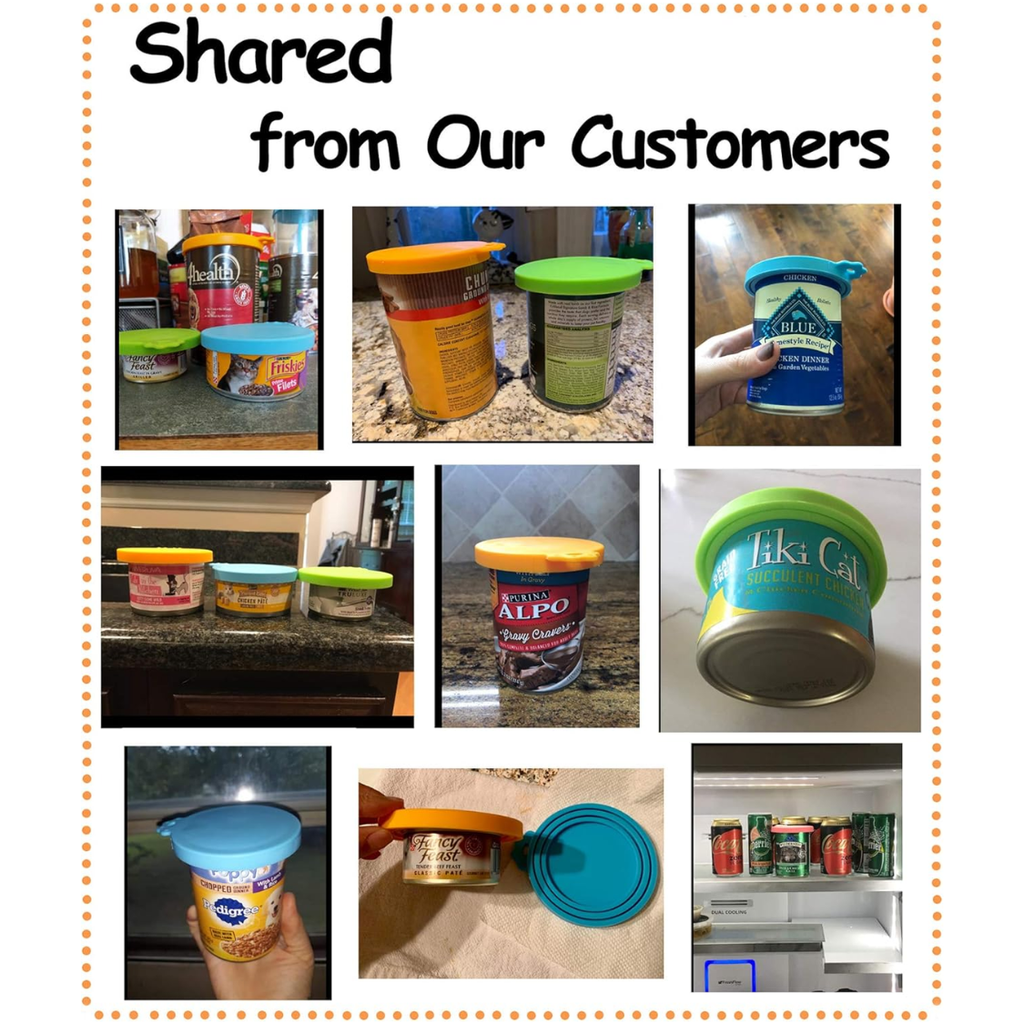 Aliments pour animaux de compagnie peuvent couvrir silicone can lids pour chiens et chats