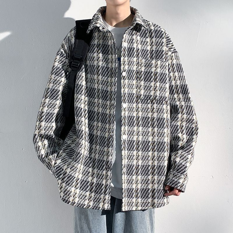Beau Edgy Lapel Veste pour hommes qui allume la tête sur la rue