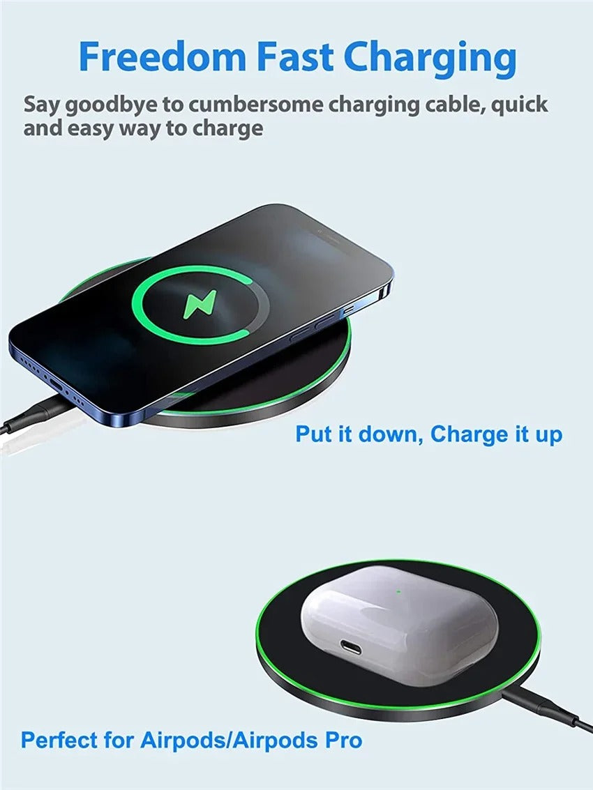 Chargeur sans fil rapide 30W pour 15 14 13 12 X Pro Max 8 Galaxy S23 Xiaomi charge sans fil