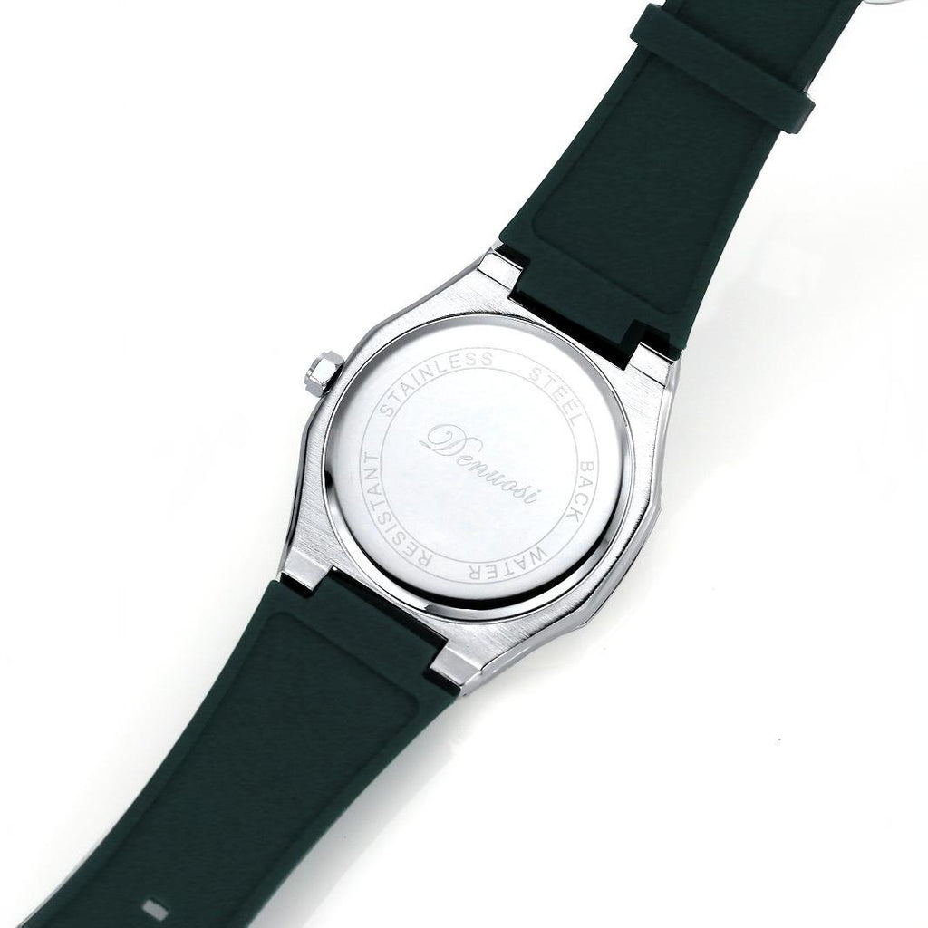 Danfu Silicone Strap Montres pour Homme Calendrier Simple Mode Quartz Montres pour Homme