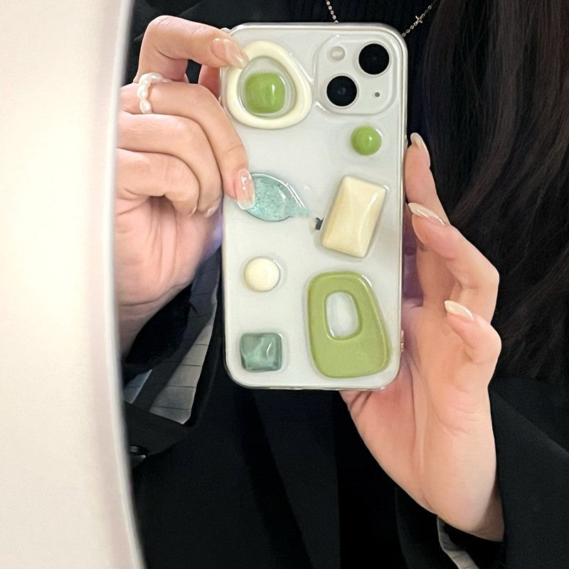 Cas original de téléphone vert Niche avocat haut de gamme