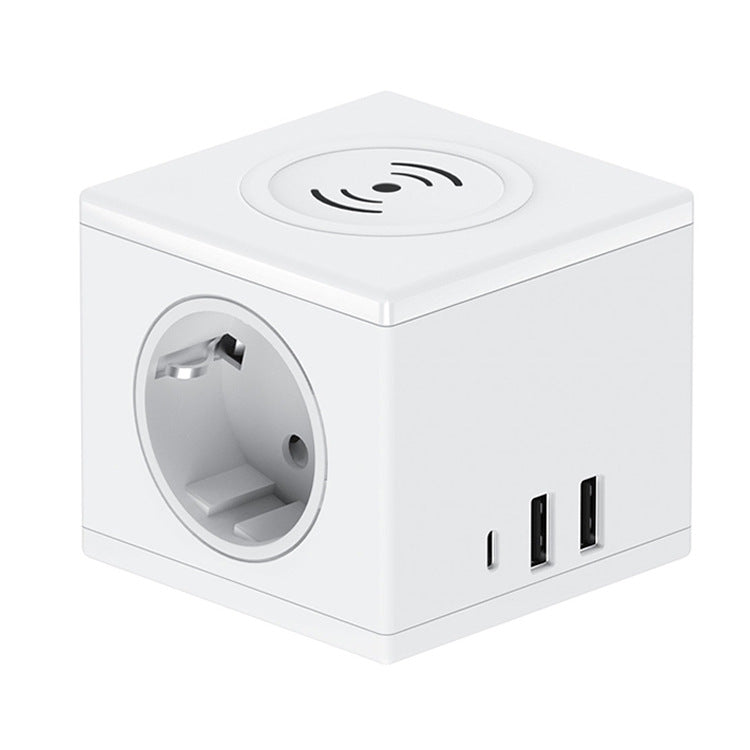 Wireless charger Standard European Socket Cube PD15W