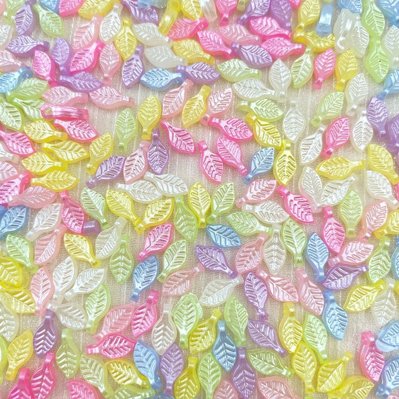 ABS Pearl Mini Leaf Charms