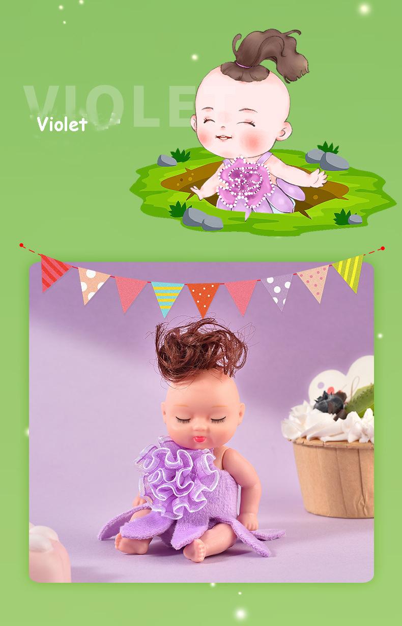 6 Nouvellement amélioré Dormant Poupées Poupées Jouet de filles Boîte Cadeau Set Adorable Princesse Figurines