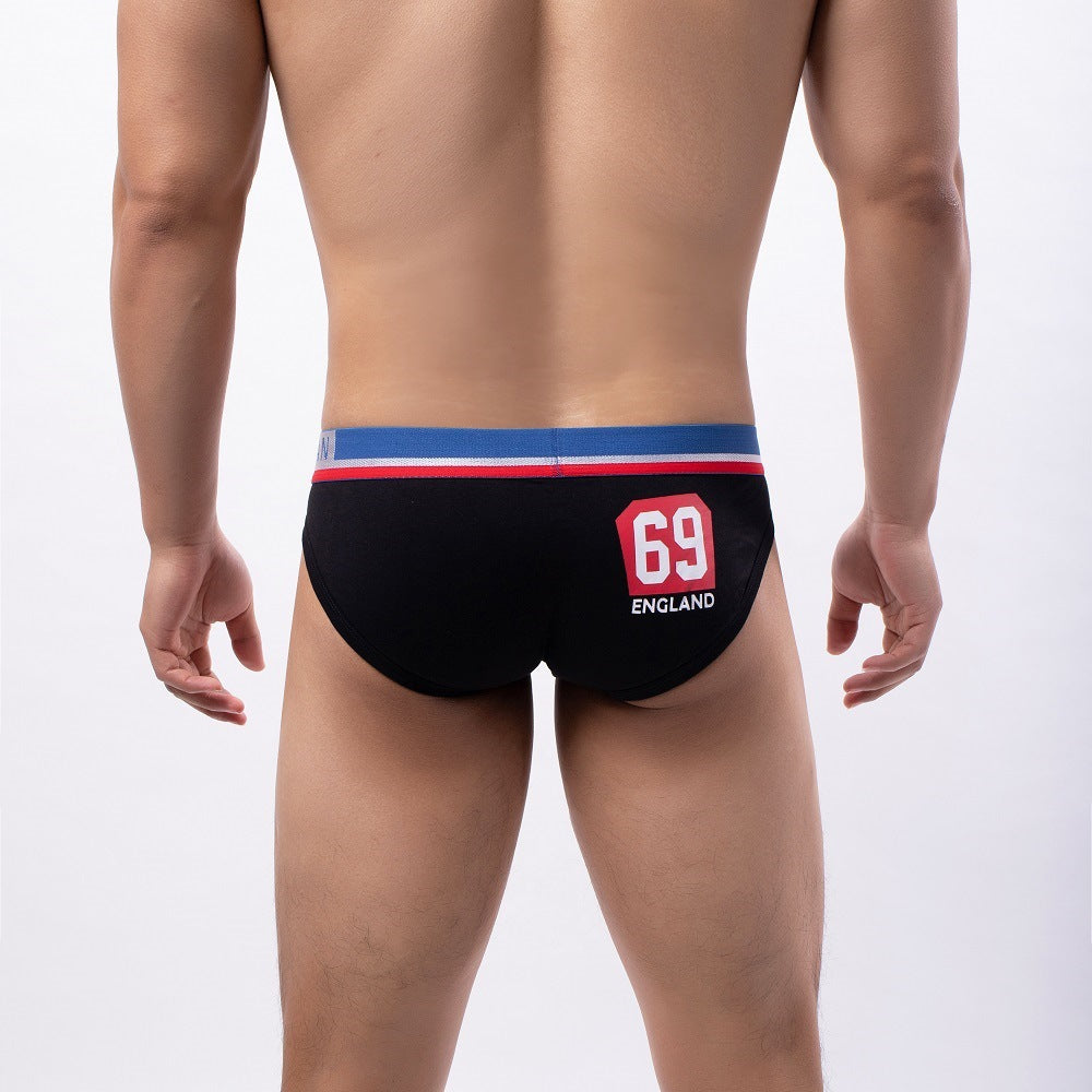Sous-vêtements imprimés à faible taille respirant pour homme