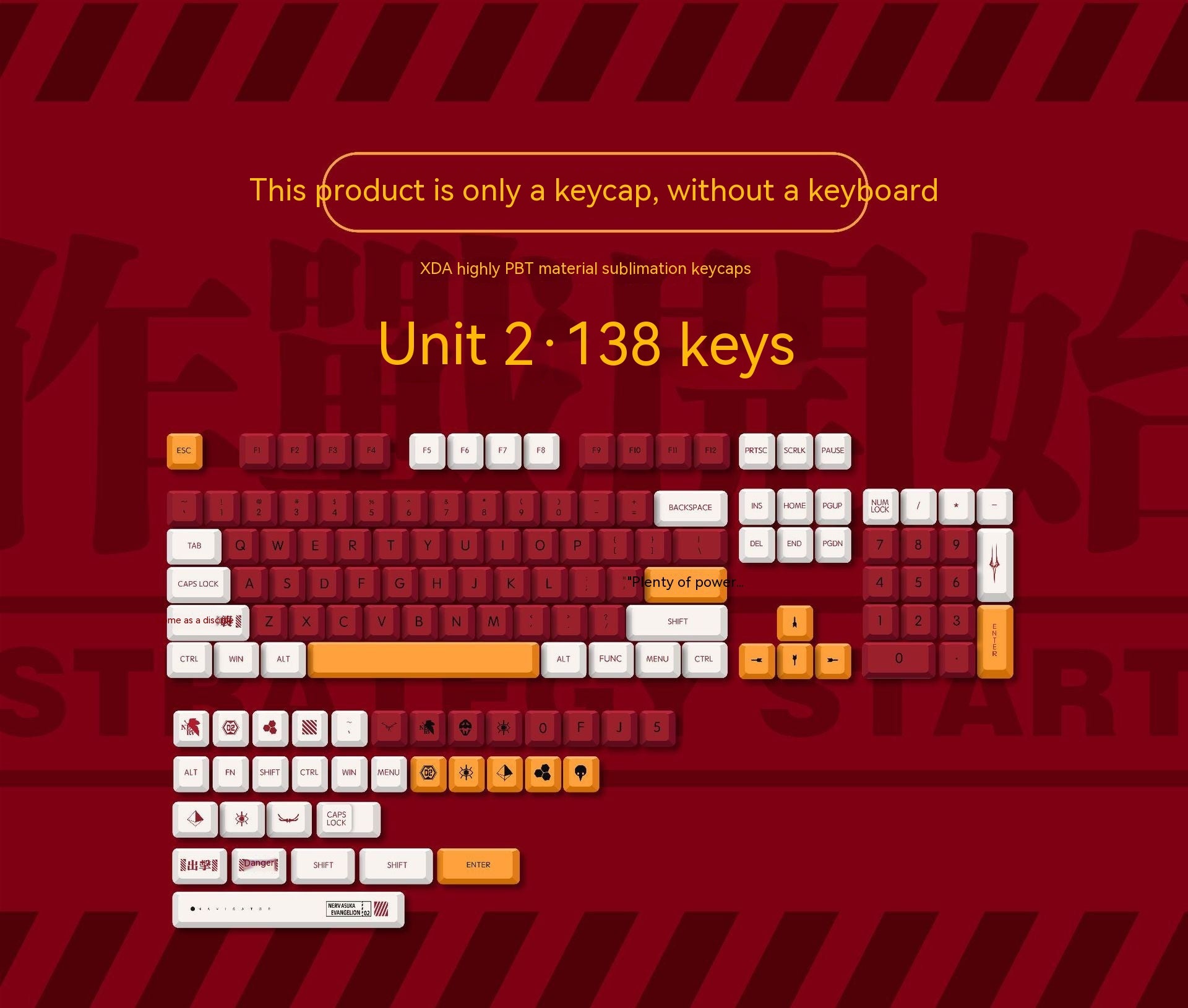 Garçon et fille couleur correspondant PBT Sublimation Key Cap Set