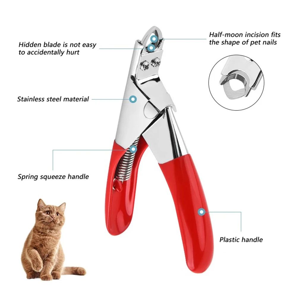 Cutter d'ongle de chien Type U Word False Conseils Professionnels Clippers de ongles Cutters droit Edge Ma