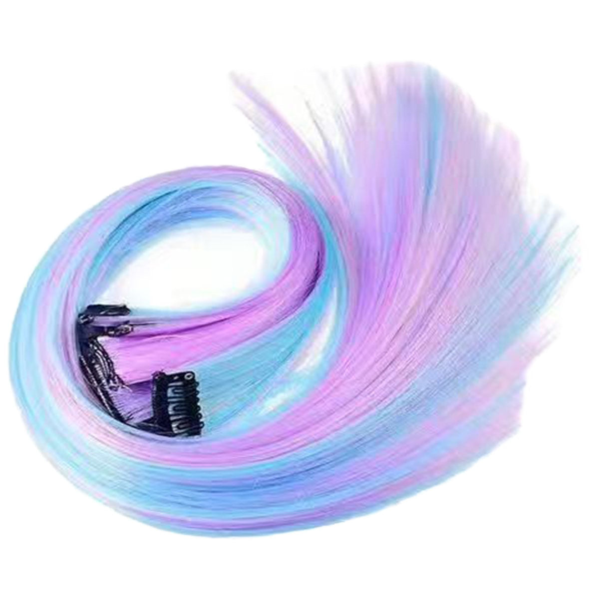 Couleur 1-card Gradient Sans couture droite cheveux bouclés