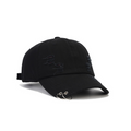 Casquettes de baseball décoratives pour hommes et femmes dentées métal ronde