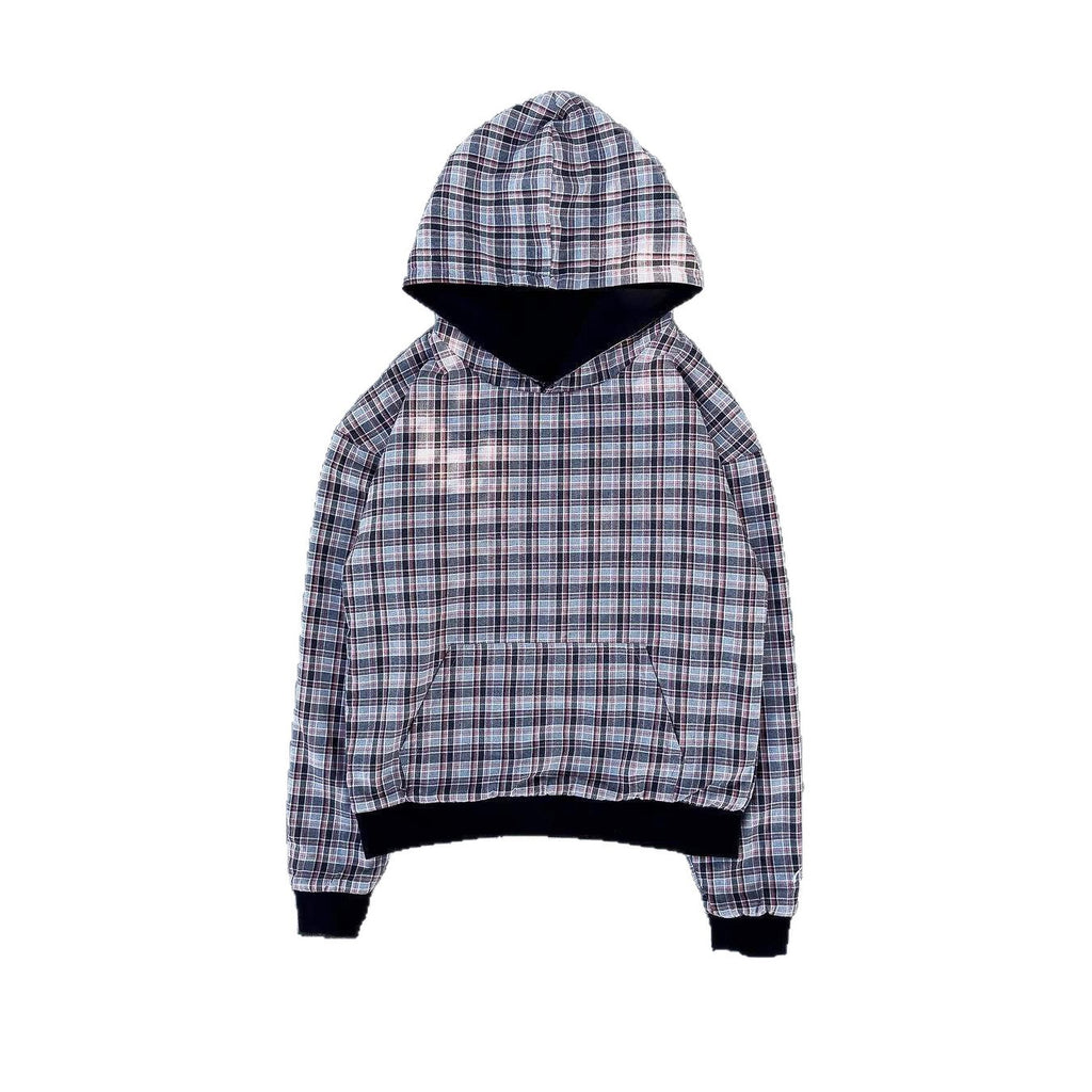 Sweater Hip Hop double face Retro Plaid Casual