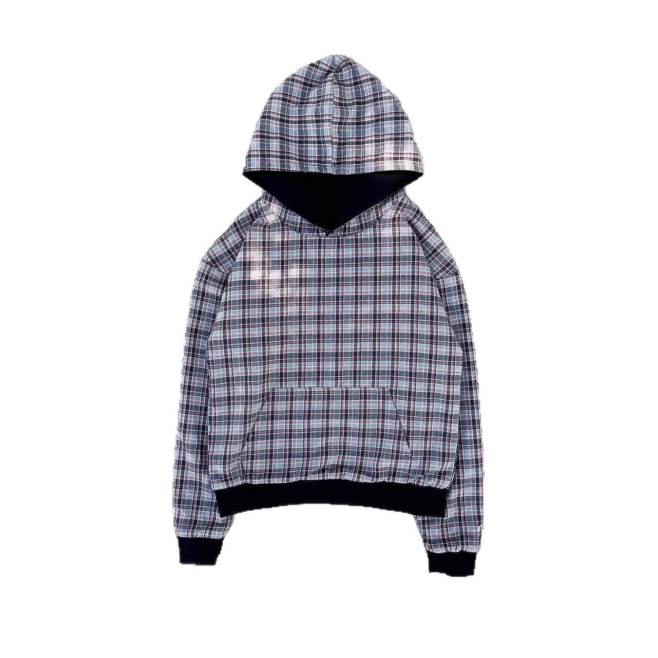 Sweater Hip Hop double face Retro Plaid Casual