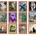 Cute animal Healing Cross Stitch Broderie artisanale DIY pour la maison Salon Drop Shippin