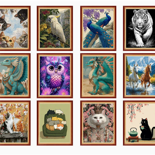 Cute animal Healing Cross Stitch Broderie artisanale DIY pour la maison Salon Drop Shippin