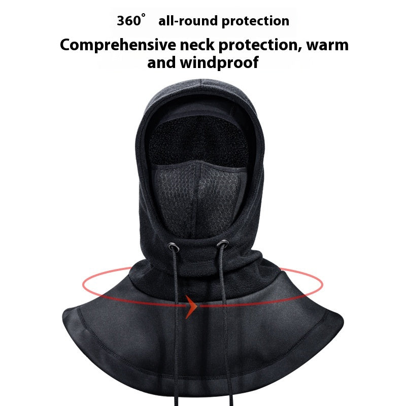 Tête thermique doublée de polaire Protection contre le vent Bandana Protection contre le froid Cyclisme Ma