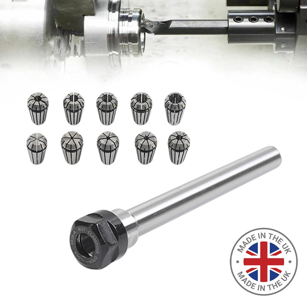 10Pcs ER16 Ensemble de collet à ressort pour fraisage CNC Machine de gravure d'outil acier