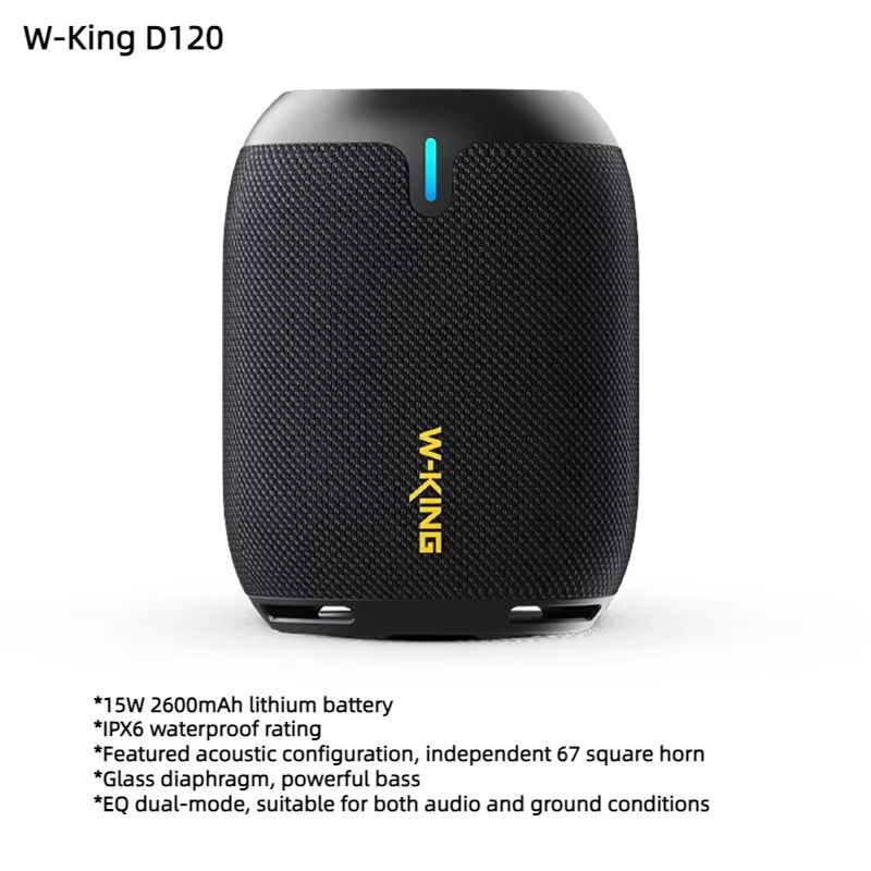 W-King D120 Haut-parleur Bluetooth sans fil portable