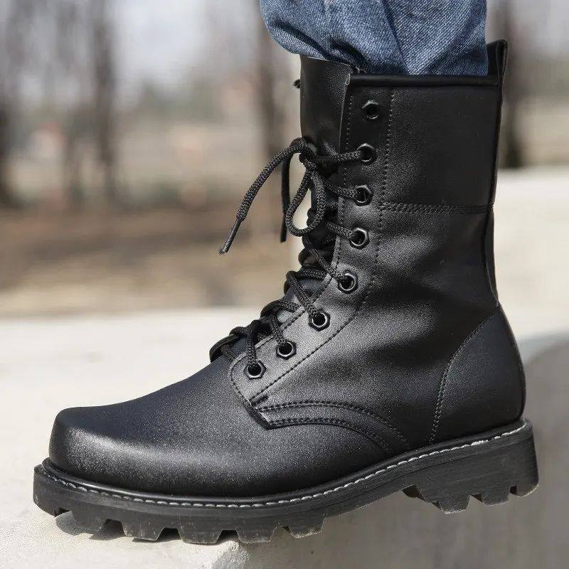 Chaussures militaires de sécurité aux pieds d'acier