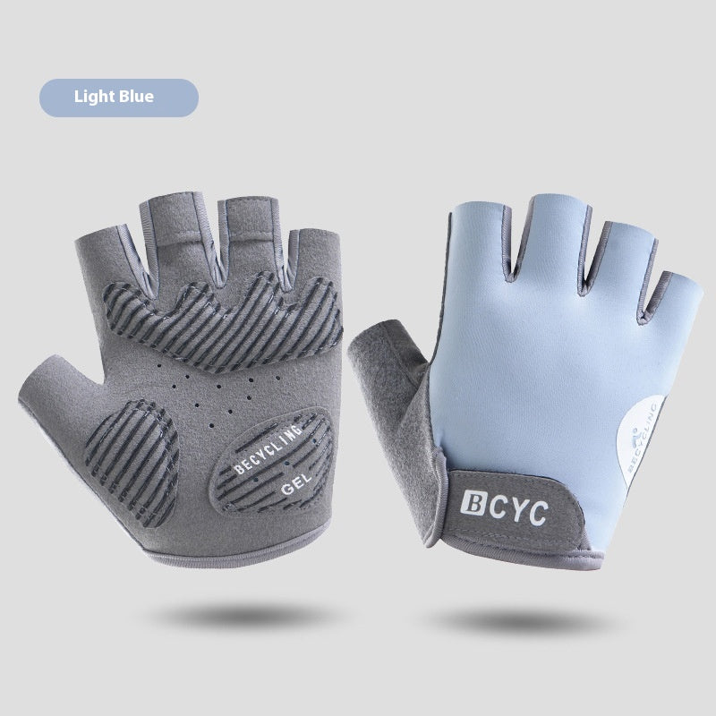 Demi-doigt mince exercice anti-entraînement Gants anti-dérapants