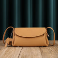 Soft Cowhide plissé sous bras Crossbody Sac pour femmes
