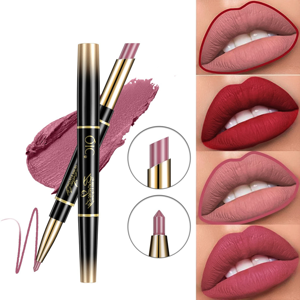 2-en-1 Stylo rouge à lèvres imperméable à l'eau