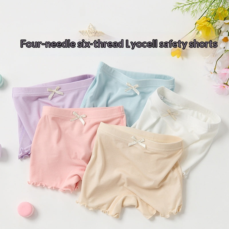 Été filles mince sans couture anti-exposition short de sécurité