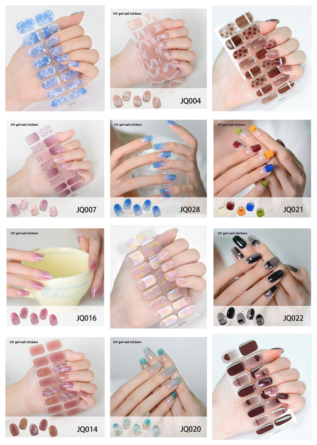 Sticker à ongles gel durcissant la lumière