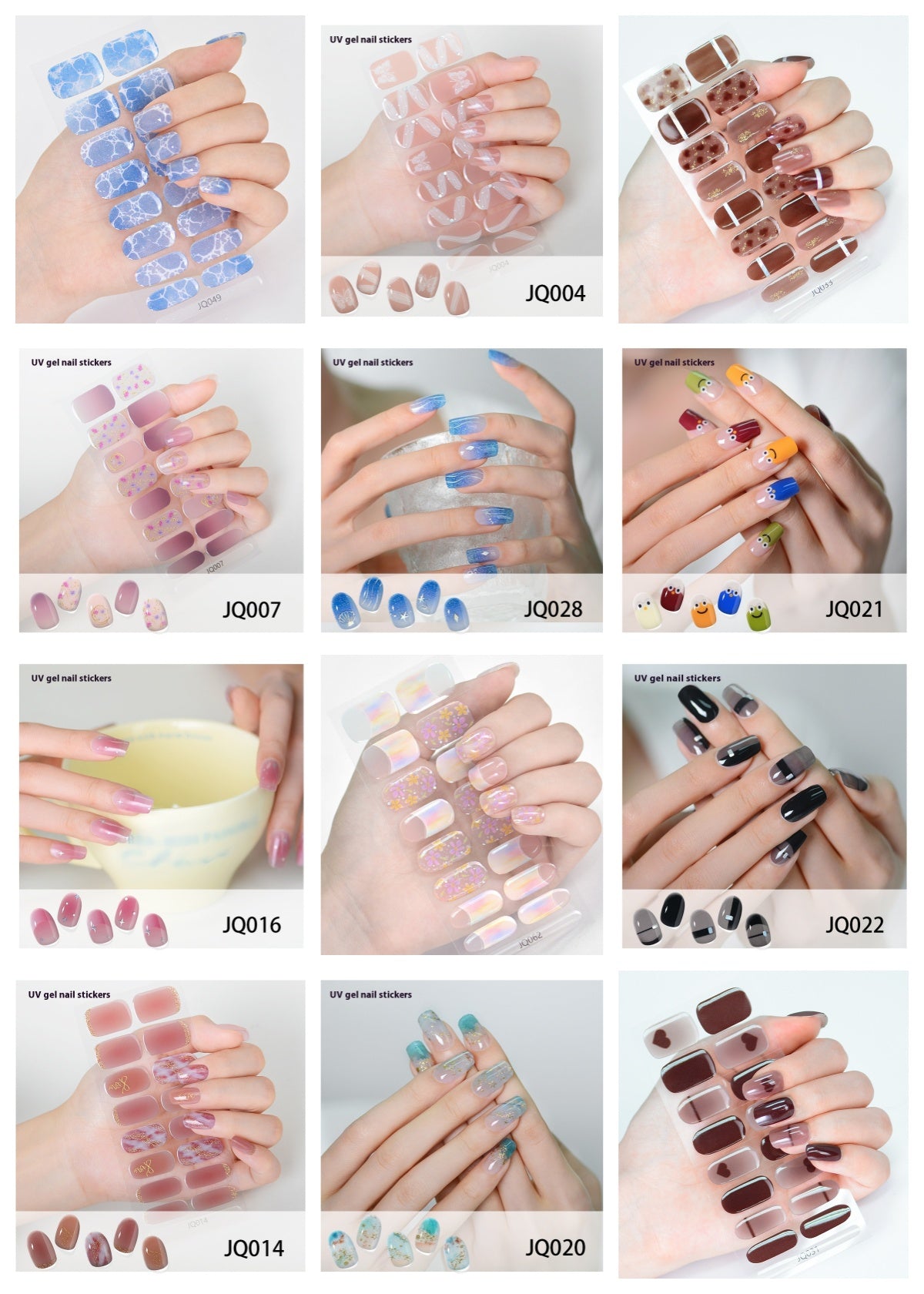 Sticker à ongles gel durcissant la lumière