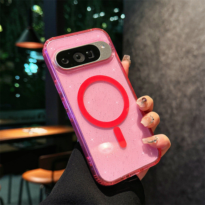 Étui de téléphone magnétique transparent Starry Sky