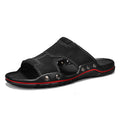 Sandales désodorisantes pour hommes en cuir véritable