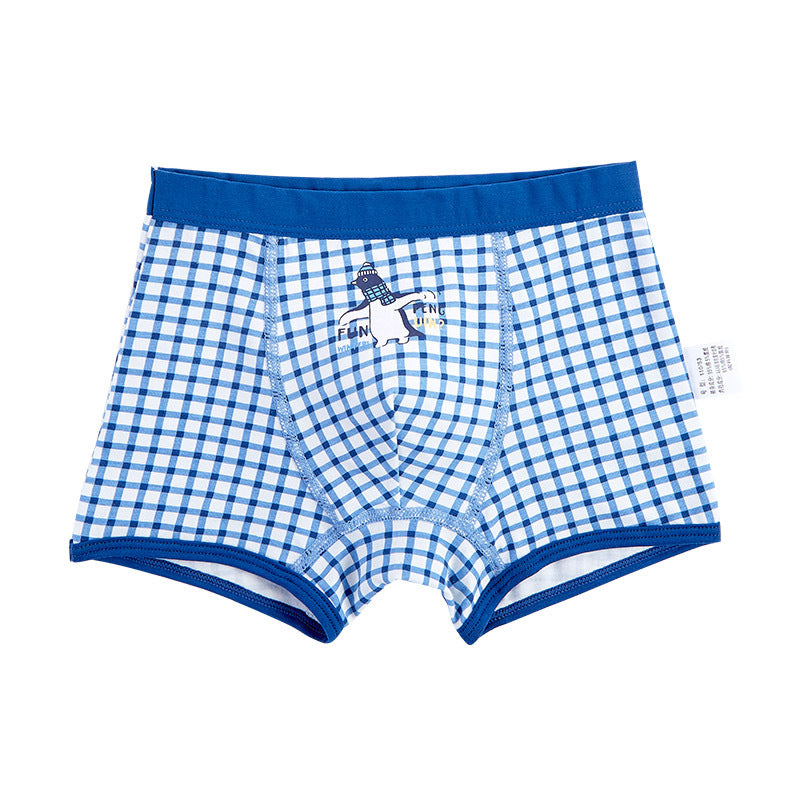Cartoon Simple Coton Boxer pour Enfants
