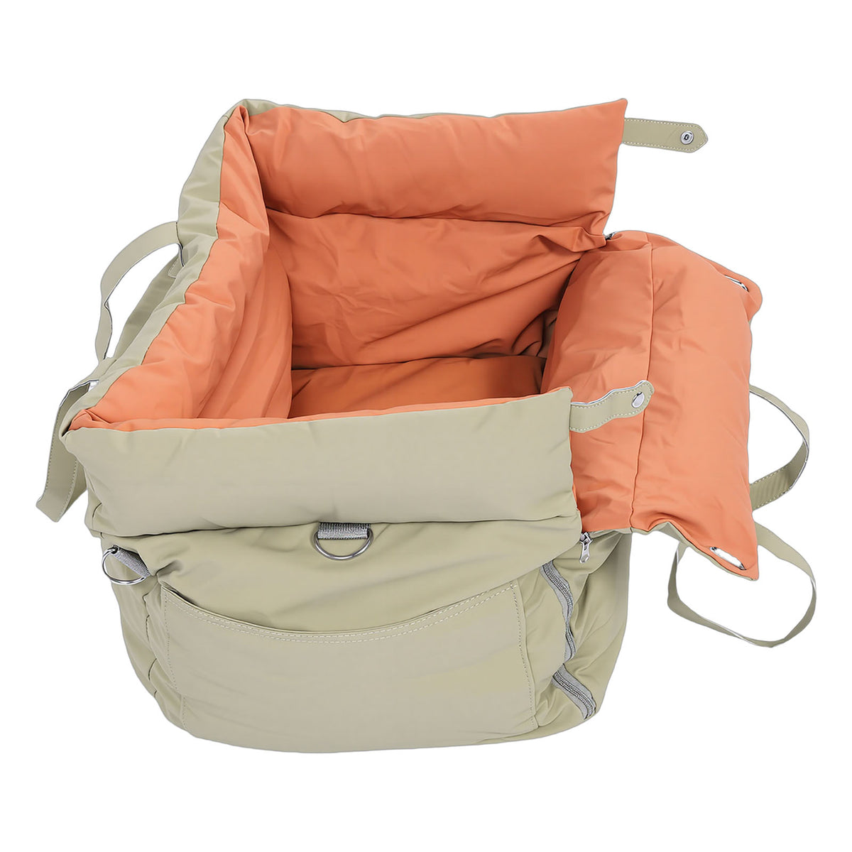 Car Pet Bed Portable Travel Outdoor Detachable Lavable Pet Siège de voiture avec Harness pour chiens